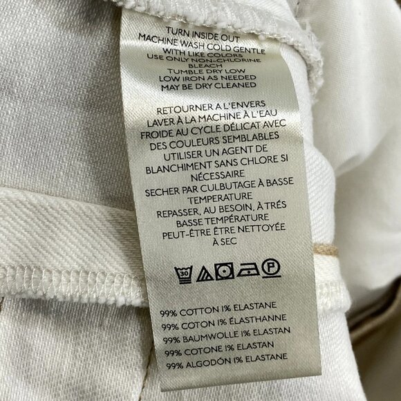 Maeve Women’s High-Rise Wide-Leg Jeans – Khaki Brown/White Stripe – Size 30 - Picture 2 of 9